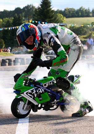 Luca Marconi in minimoto